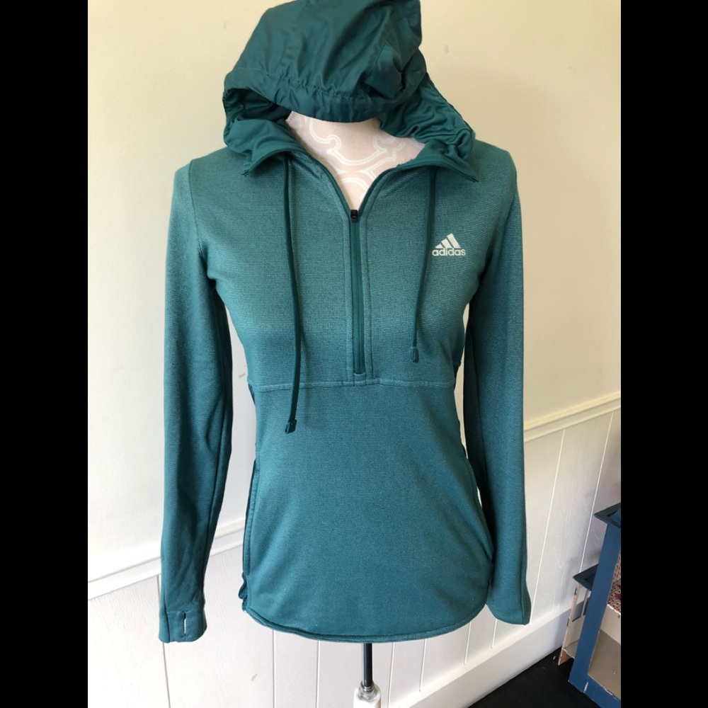 Gorgeous Adidas teal hoodie size s